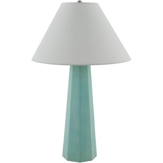 Mark&Day Table Lamps, Angellica Rustic Green Bedside Table Lamp for Nightstand Bedroom, Living Room or Office (30" H x 19" W x 19" D)