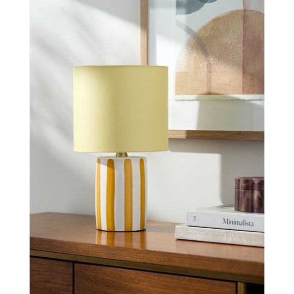 Mark&Day Table Lamps, Deandrae Modern Bedside Table Lamp for Nightstand Bedroom, Living Room or Office (13" H x 8" W x 8" D)