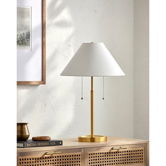Mark&Day Table Lamps, Fredrica Modern Bedside Table Lamp for Nightstand Bedroom, Living Room or Office (22" H x 16" W x 16" D)
