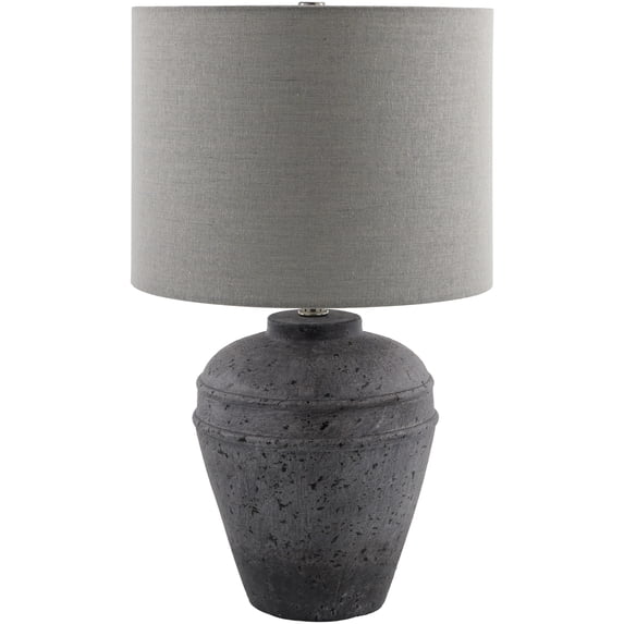 Mark&Day Table Lamps, Jarriel Traditional Gray Bedside Table Lamp for Nightstand Bedroom, Living Room or Office (22" H x 13" W x 13" D)