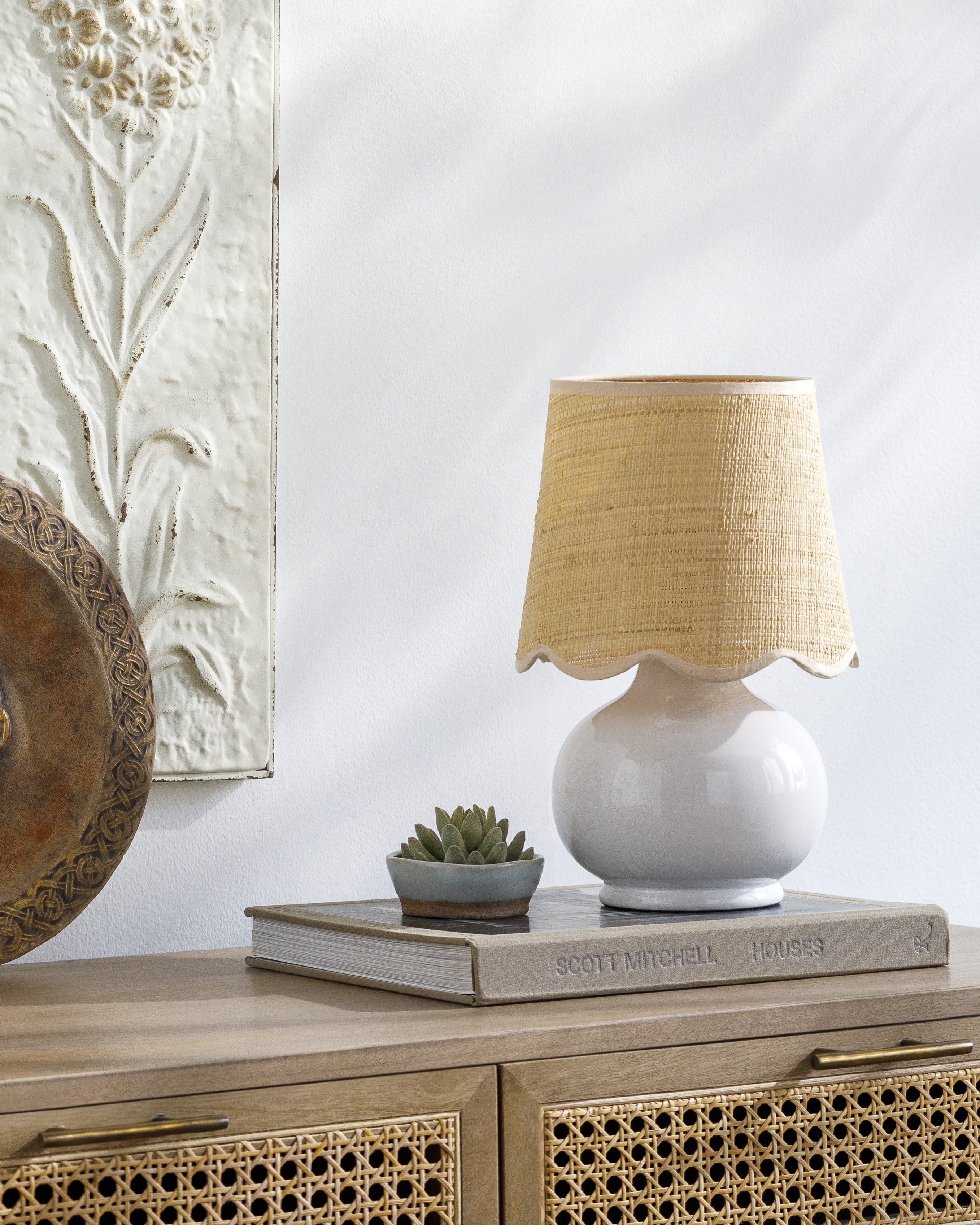 Mark&Day Table Lamps, Kolleen Cottage White Bedside Table Lamp for ...