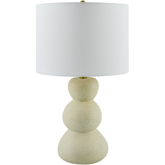 Mark&Day Table Lamps, Teria Cottage Cream Bedside Table Lamp for Nightstand Bedroom, Living Room or Office (24" H x 14" W x 14" D)