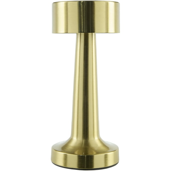 Mark&Day Table Lamps, Tryone Traditional Metallic - Brass Bedside Table Lamp for Nightstand Bedroom, Living Room or Office (9" H x 4" W x 4" D)