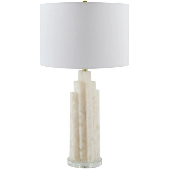 Mark&Day Table Lamps, Yonas Traditional Cream Bedside Table Lamp for Nightstand Bedroom, Living Room or Office (28" H x 15" W x 15" D)