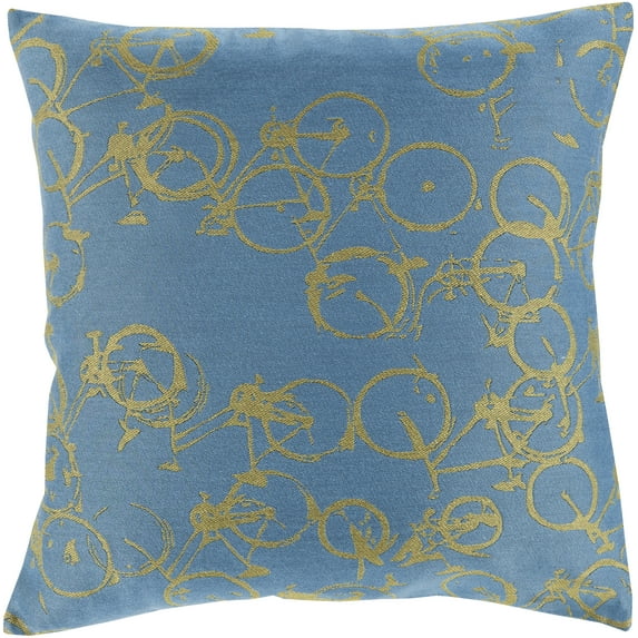 Mark&Day Pillows - Maasdijk Lime Decorative Throw Pillow Cover for Couch Sofa Bed - 18x18 Modern Home Decor Cushion Covers for Living Room Bedroom (18" H x 18" W, No Fill)