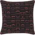 thumbnail image 1 of Mark&Day Pillows - Veldhoek Burgundy Decorative Throw Pillow Cover for Couch Sofa Bed - 22x22 Modern Home Decor Cushion Covers for Living Room Bedroom (22" H x 22" W, No Fill), 1 of 1