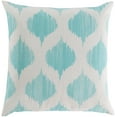 thumbnail image 1 of Mark&Day Pillows - Harmole Aqua Decorative Throw Pillow Cover for Couch Sofa Bed - 18x18 Global Home Decor Cushion Covers for Living Room Bedroom (18" H x 18" W, Down Insert), 1 of 3