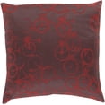 thumbnail image 1 of Mark&Day Pillows - Maasdijk Dark Red Decorative Throw Pillow Cover for Couch Sofa Bed - 18x18 Modern Home Decor Cushion Covers for Living Room Bedroom (18" H x 18" W, Polyester Insert), 1 of 2