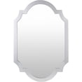 thumbnail image 1 of Mark&Day Wall Mirror, Kilder Traditional Silver Finish Arched Crowned Top Vanity Mirrors for Bedroom Living Room Bathroom and Entryway Home Decor, Mounted Nickel Wood Frame (45" H x 35" W x 1.8" D), 1 of 7