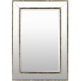 thumbnail image 1 of Mark&Day Wall Mirror, Leuvenum Modern Silver Rectangle Vanity Mirrors for Bedroom Living Room Bathroom and Entryway Home Decor, Mounted Gilded, Paned Wood Frame Mirror for Walls (40" H x 28" W), 1 of 8