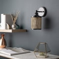 thumbnail image 1 of Mark&Day Wall Sconces, Engelhartstetten Traditional Black 1-Light Plug-in or Hardwire Wall Sconce Lighting for Bedroom Hallway Kitchen, Powder Coated Wall Lamp, Bulb not Included (11"H x 5"W x 7"D), 1 of 9