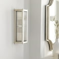 thumbnail image 1 of Mark&Day Wall Sconces, WITT Cottage Metallic Silver 2-Light Plug-in or Hardwire Wall Sconce Lighting for Bedroom Hallway Kitchen, Gilded Translucent Wall Lamp, Bulb not Included (15" H x 7" W x 4" D), 1 of 1
