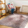 thumbnail image 1 of Mark&Day Washable Rugs, 3x10 Millersburg Traditional Red Runner Area Rug, Brown Red Carpet for Hallway, Kitchen, Bedroom or Living Room (2'7" x 10' Runner, Machine Washable), 1 of 6