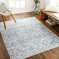 thumbnail image 1 of Mark&Day Washable Rugs, 2x3 Tonganoxie Traditional Ivory Area Rug, Grey Off-White Blue Carpet for Living Room, Bedroom or Kitchen (2' x 2'11", Machine Washable), 1 of 8