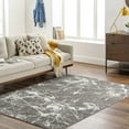 thumbnail image 1 of Mark&Day Washable Rugs, 2x4 Christon Modern Charcoal Gray Area Rug, Grey Ivory Carpet for Living Room, Bedroom or Kitchen (23" x 45", Machine Washable), 1 of 6