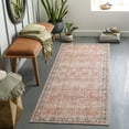 thumbnail image 1 of Mark&Day Washable Rugs, 3x7 Long Beach Traditional Burnt Orange Runner Area Rug, Orange Brown Carpet for Hallway, Kitchen, Bedroom or Living Room (2'7" x 7'3" Runner, Machine Washable), 1 of 12