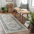 thumbnail image 1 of Mark&Day Washable Rugs, 3x7 West College Traditional Light Gray Runner Area Rug, Grey Blue Carpet for Hallway, Kitchen, Bedroom or Living Room (2'7" x 7'3" Runner, Machine Washable), 1 of 7