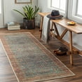 thumbnail image 1 of Mark&Day Washable Rugs, 3x8 Agridaki Traditional Sage Runner Area Rug, Green Red Carpet for Hallway, Kitchen, Bedroom or Living Room (2'7" x 7'10" Runner, Machine Washable), 1 of 6