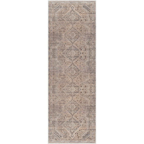 Mark&Day Washable Rugs, 3x8 Tonganoxie Traditional Cider Runner Area Rug, Orange Carpet for Hallway, Kitchen, Bedroom or Living Room (2'7" x 7'10" Runner, Machine Washable)