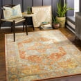 thumbnail image 1 of Mark&Day Washable Rugs, 4x6 Peoria Heights Traditional Burnt Orange Area Rug, Orange Beige Carpet for Living Room, Bedroom or Kitchen (4'3" x 5'11", Machine Washable), 1 of 10