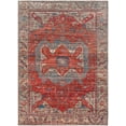 thumbnail image 1 of Mark&Day Washable Rugs, 4x6 Victory Traditional Burgundy Area Rug, Red Blue Beige Carpet for Living Room, Bedroom or Kitchen (3'9" x 5'11", Machine Washable), 1 of 2