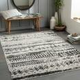 thumbnail image 1 of Mark&Day Washable Rugs, 5x7 Matt Global Beige Area Rug, Black Beige Carpet for Living Room, Bedroom or Kitchen (5'3" x 7', Machine Washable), 1 of 7
