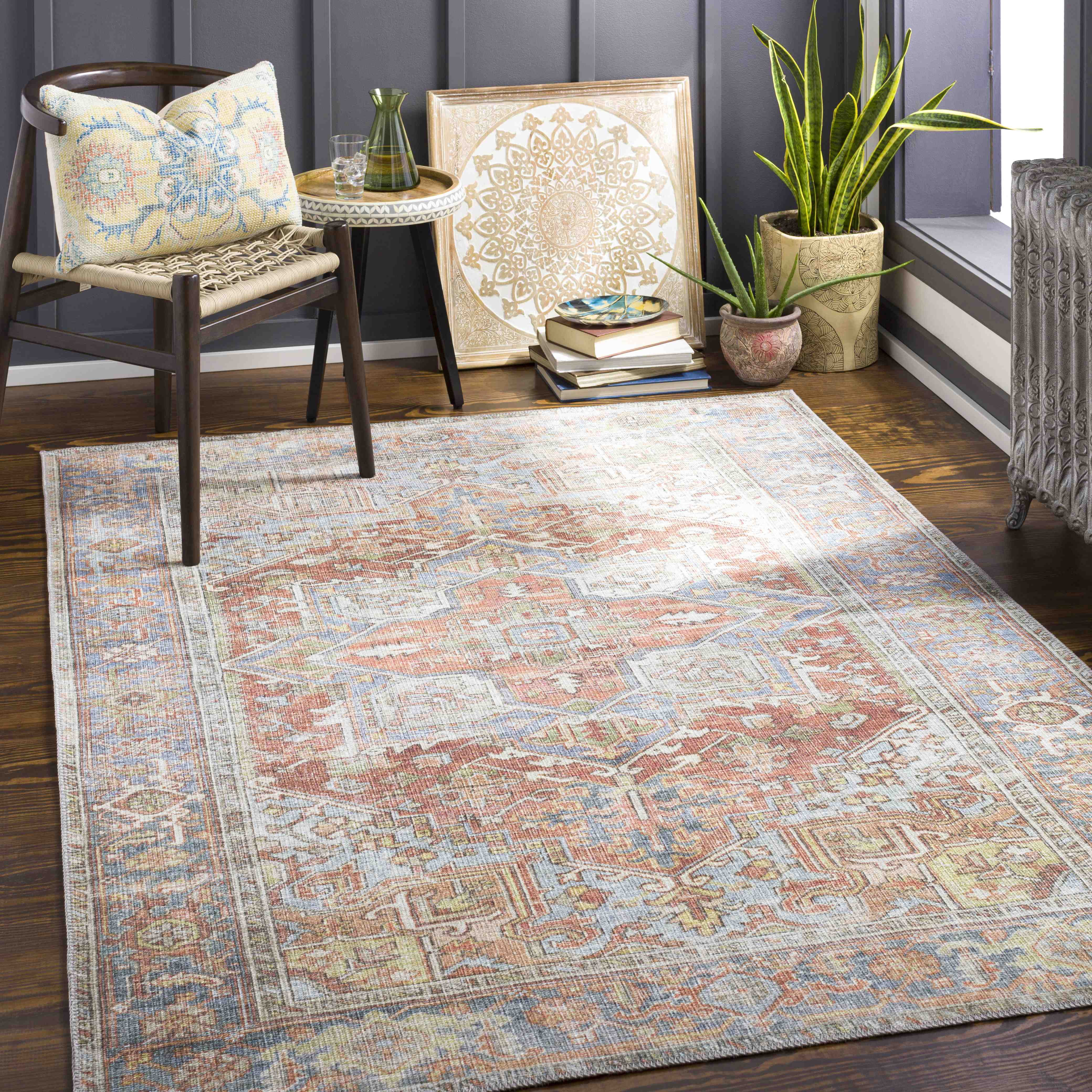 87.5×179 “Orange Flamingo” ViNTAGE RUG 87.5×179 “Orange Flamingo” ViNTAGE RUG Flamingo Floral Area