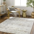 thumbnail image 1 of Mark&Day Washable Rugs, 5x7 Van Horne Traditional Ivory Area Rug, Blue Brown Green Carpet for Living Room, Bedroom or Kitchen (5'3" x 7', Machine Washable), 1 of 8