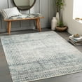 thumbnail image 1 of Mark&Day Washable Rugs, 5x7 Waynetown Global Ink Blue Area Rug, Blue Carpet for Living Room, Bedroom or Kitchen (5'3" x 7', Machine Washable), 1 of 8