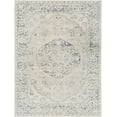 thumbnail image 1 of Mark&Day Washable Rugs, 7ft Round Edmonson Traditional Light Beige Area Rug, Grey Beige Blue Carpet for Living Room, Bedroom or Kitchen (6'7" Round, Machine Washable), 1 of 6