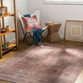 thumbnail image 1 of Mark&Day Washable Area Rugs, 6x9 Mecca Traditional Dark Coral Area Rug (6'7" x 9'), 1 of 6