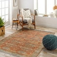 thumbnail image 1 of Mark&Day Washable Rugs, 6x9 Xeros Traditional Rust Area Rug, Beige Orange Carpet for Living Room, Bedroom or Kitchen (6'7" x 9', Machine Washable), 1 of 6