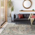 thumbnail image 1 of Mark&Day Washable Rugs, 8x10 Kridia Traditional Sage Area Rug, Brown Blue Green Carpet for Living Room, Bedroom or Kitchen (7'6" x 9'6", Machine Washable), 1 of 8