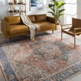 thumbnail image 1 of Mark&Day Washable Rugs, 7x9 Nora Traditional Brown/Tan/Ivory Area Rug, Rust Grey Black Carpet for Living Room, Bedroom or Kitchen (6'7" x 9', Machine Washable), 1 of 7
