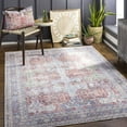 thumbnail image 1 of Mark&Day Washable Rugs, 8x10 North Riverside Traditional Blush Area Rug, Orange Blue Cream Carpet for Living Room, Bedroom or Kitchen (7'6" x 9'6", Machine Washable), 1 of 10
