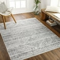 thumbnail image 1 of Mark&Day Washable Rugs, 8x10 Tonganoxie Traditional Light Gray Area Rug, Grey Carpet for Living Room, Bedroom or Kitchen (7'10" x 10'2", Machine Washable), 1 of 6