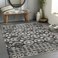 thumbnail image 1 of Mark&Day Washable Rugs, 8x10 William Traditional Black Area Rug, Blue Beige Carpet for Living Room, Bedroom or Kitchen (7'10" x 10', Machine Washable), 1 of 7