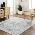 thumbnail image 1 of Mark&Day Washable Rugs, 9x12 Dry Ridge Traditional Ivory Area Rug, Ivory Blue Carpet for Living Room, Bedroom or Kitchen (9'2" x 12', Machine Washable), 1 of 8