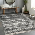thumbnail image 1 of Mark&Day Washable Rugs, 9x12 Matt Global Black Area Rug, Blue Beige Carpet for Living Room, Bedroom or Kitchen (9'3" x 12', Machine Washable), 1 of 7