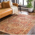 thumbnail image 1 of Mark&Day Washable Rugs, 9x12 West Chicago Traditional Brick Area Rug, Orange Cream Carpet for Living Room, Bedroom or Kitchen (8'10" x 12', Machine Washable), 1 of 7