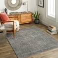 thumbnail image 1 of Mark&Day Washable Rugs, 9x12 West Harrison Global Black Area Rug, Black Grey Carpet for Living Room, Bedroom or Kitchen (9'3" x 12', Machine Washable), 1 of 8