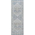 thumbnail image 1 of Mark&Day Washable Rugs, 3x7 Emmett Traditional Navy Blue Runner Area Rug, Oatmeal Gray Dark Blue Carpet for Hallway, Kitchen, Bedroom or Living Room (2'7" x 7'3" Runner, Machine Washable), 1 of 8