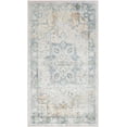 thumbnail image 1 of Mark&Day Washable Rugs, 3x7 Hollenberg Traditional Slate Runner Area Rug, Blue Silver Carpet for Hallway, Kitchen, Bedroom or Living Room (2'7" x 7'3" Runner, Machine Washable), 1 of 1