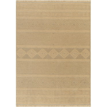 Mark&Day Washable Rugs, 5x7 Aarion Cottage Tan Area Rug (5'2" x 7')