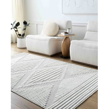 Mark&Day Washable Rugs, 5x7 Rosamond Global Beige Area Rug (5' x 7'2")