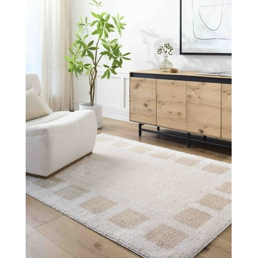 Mark&Day Washable Rugs, 5x7 Tameka Modern Beige Area Rug (5'3" x 7')