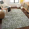 thumbnail image 1 of Mark&Day Washable Rugs, 5x7 William Traditional Sage Area Rug, Black Green Grey Carpet for Living Room, Bedroom or Kitchen (5'3" x 7', Machine Washable), 1 of 9