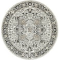 thumbnail image 1 of Mark&Day Washable Rugs, 6ft Round West Baden Traditional Beige Area Rug, Black Taupe Light Beige Carpet for Living Room, Bedroom or Kitchen (6'7" Round, Machine Washable), 1 of 7