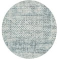 thumbnail image 1 of Mark&Day Washable Rugs, 7ft Round Waynetown Global Ink Blue Area Rug, Blue Carpet for Living Room, Bedroom or Kitchen (6'7" Round, Machine Washable), 1 of 6