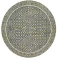 thumbnail image 1 of Mark&Day Washable Rugs, 7ft Round West Harrison Global Sage Area Rug, Black Green Grey Carpet for Living Room, Bedroom or Kitchen (6'7" Round, Machine Washable), 1 of 6